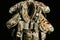 Soldier holding level 3 camouflaged armored vest