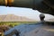 Soldier looking at Afghan Landscape