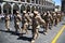 Soldier parade in Peru