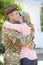 Soldier Returning Home And Greeted By Wife