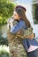 Soldier Returning Home And Greeted By Wife