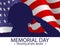 Soldier silhouette saluting the USA flag for memorial day. Honoring all who served slogan.