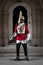 Soldier standing guard in Horse Guards in London