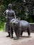 Soldier and teddy bear Wojtek from Edinburgh.