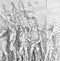 The Soldiers of Caesar`s Triumph by Andrea Mantegna, an Italian painter in the old book Histoire des Peintres, by M. Blanc, 1868,