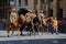 Soldiers on horseback proudly walk in Brisbane`s annual Anzac Day Parade