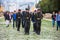 Soldiers marching in the Anitkabir Ataturk memorial in Ankara, Turkey