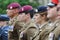 Soldiers on parade in best uniform