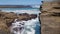 Soldiers Point Rock Platform near the beach New South Wales Australia