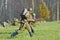 Soldiers-reenactors attack