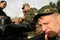 Soldiers in russia\'s military exercises.