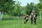 Soldiers are trained to handle weapons at a military training ground in Western Siberia