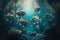 Sole Fish Underwater Lush Nature by Generative AI