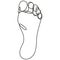 Sole of Foot Continuous Line Drawing