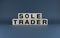 Sole trader. Cubes form the words Sole Trader