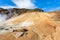 solfatara on yellow slope in Krysuvik, Iceland