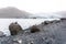 Solheimajokull glacier tongue in Iceland in autumn