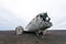 Solheimasandur plane wreck view. South Iceland landmark