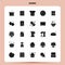 Solid 25 Baking Icon set. Vector Glyph Style Design Black Icons Set. Web and Mobile Business ideas design Vector Illustration