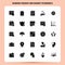 Solid 25 Banking Finance and Market Economics Icon set. Vector Glyph Style Design Black Icons Set. Web and Mobile Business ideas