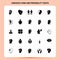 Solid 25 Concious Living And Personality Traits Icon set. Vector Glyph Style Design Black Icons Set. Web and Mobile Business ideas