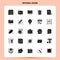 Solid 25 Editorial Design Icon set. Vector Glyph Style Design Black Icons Set. Web and Mobile Business ideas design Vector