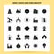 Solid 25 Energy Source And Power Industry Icon set. Vector Glyph Style Design Black Icons Set. Web and Mobile Business ideas