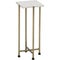 Solid Brass Tapered Leg Beveled Glass, end table side tables small regency gold leaf white top cover with white background