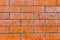 Solid brick base. Brick wall red weathered old web design base