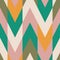 Solid color blocking chevron zig zag seamless repeat  pattern swatch