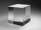 Solid glass cube