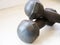 solid metal dumbbells