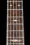 Solid, rare and legally protected Brazilian rosewood on neck of acoustic guitar