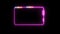 Solid state powerful battery magenta energy border with electric energy blue orange yellow circuit around on black screen