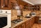 Solid wood kitchen furniture interior details