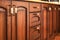 Solid wood kitchen furniture interior details