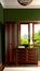Solid wood luxury European interior home illustration
