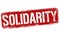 Solidarity grunge rubber stamp