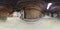 SOLIGORSK , BELARUS - SEPTEMBER, 2013:  full seamless spherical 360 degree panorama Interior in hospital caving in cave of