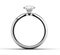 Solitaire ring on white