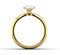 Solitaire ring on white