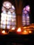 Solitary Candle & Stained Glass - Notre Dame