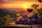 A solitary glass of red wine sits elegantly on top of a rustic wooden table, creating a beautiful and inviting scene, Organic