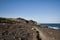 Solitary hiking path towards Montana de la Mar, Puertito de Guimar, Tenerife, Canary Islands, Spain