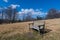 A Solitary Park Bench in Meadowlark Botanical Gardens