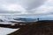 Solitude landscape in Iceland mountains.