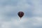 Soll, Tirol/Austria - September 25 2018: Hopper one-man hot-air balloon flying during a cloudy and grey morning