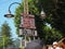 Soller, Mallorca, Spain. Group of welcome signs in Soller in different languages