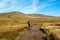 Solo hike towards Ingleborough mountain