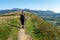 Solo hiker in the Lake District.